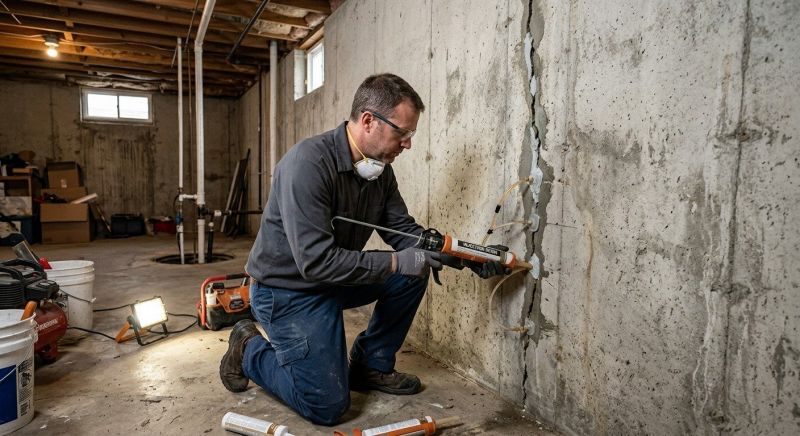 Basement Crack Repair in Santa Clara County, CA