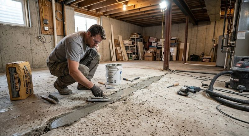 Cracked Basement Floor Repair in Santa Clara County, CA