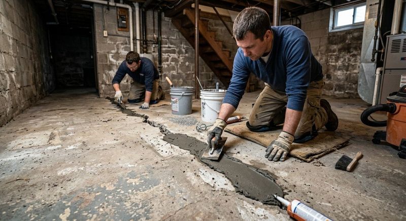 Cracked Basement Floor Repair in Santa Clara County, CA