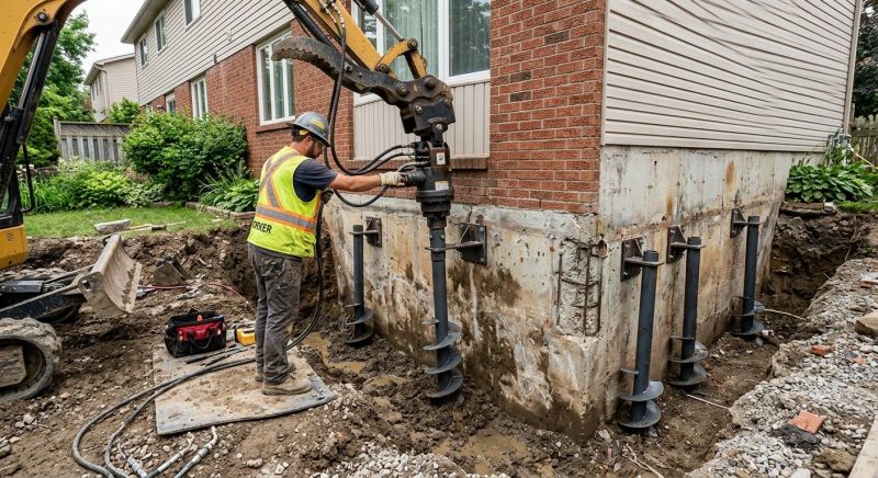 Helical Pile Installation in Santa Clara County, CA