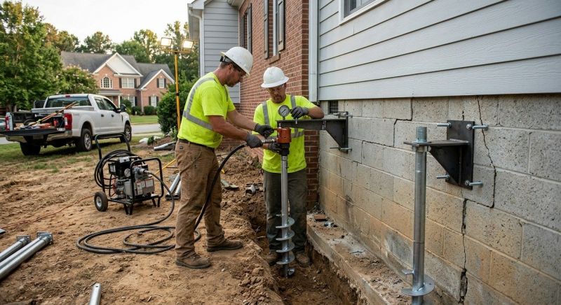 Helical Pile Installation in Santa Clara County, CA