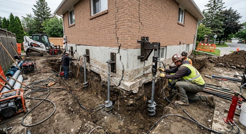 Sinking Foundation Repair in Castro Valley, CA