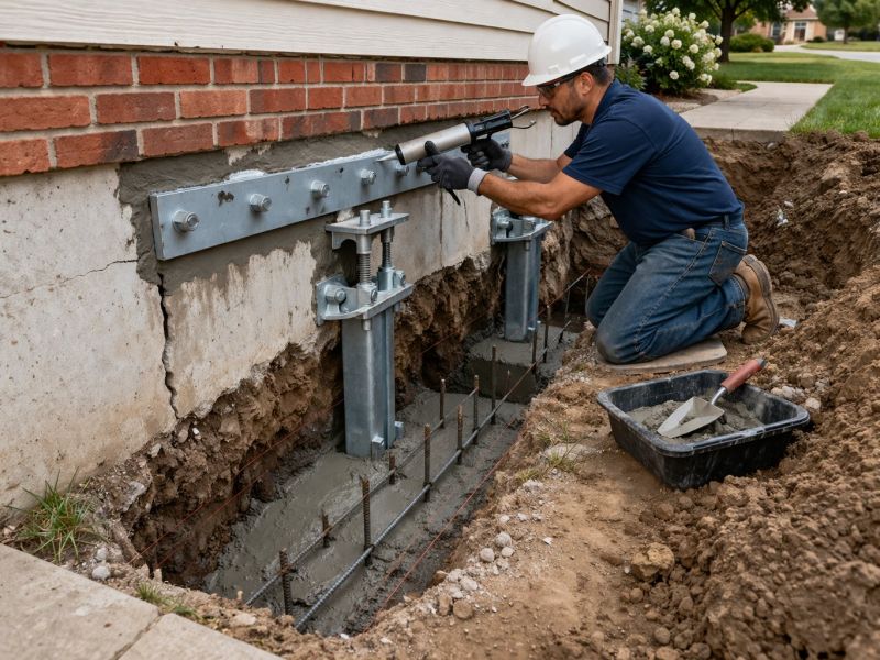 Sinking Foundation Repair in San Leandro, CA